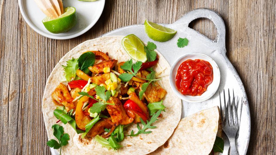 Fajitas mexicaines Vegan