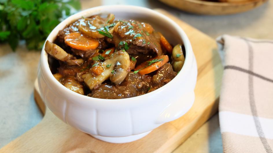 Rindfleisch Bourguignon-Art mit Thermomix